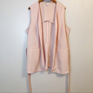 Cato’s: Pink Blazer Vest with Belt